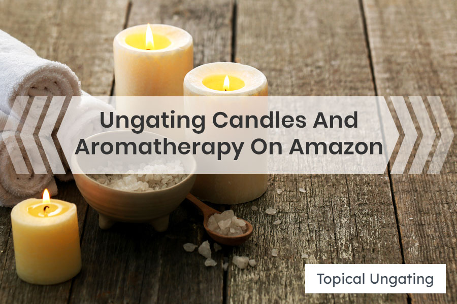 Ungating candles and aromatherapy on amazon